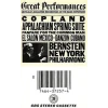 Copland: Appalachian Spring Suite, Fanfare for the Common Man, El Salon Mexico, Danzon Cubano [Tape]