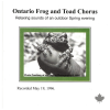 Ontario Frog and Toad Chorus: Relaxing Sounds of an Outdoor Spring Evening [CD]